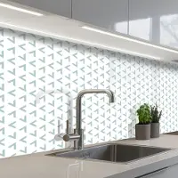 KitchenYeah Keuken achterwand 250x60 cm - Spatscherm zelfklevend Geometrie - Patronen - Abstract - Muurbeschermer - Spatwand fornuis
