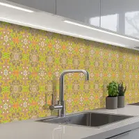 KitchenYeah Keuken achterwand 500x60 cm - Spatscherm zelfklevend Bohemian - Mandala - Patronen - Muurbeschermer - Spatwand fornuis
