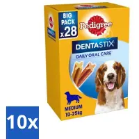 Pedigree 10 x - Dentastix - Medium - Multipack - 28 Stix - 720 Gram - Hond - Medium - Volwassen