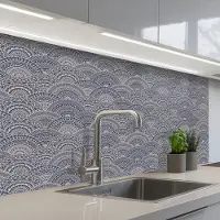 KitchenYeah Keuken achterwand 100x60 cm - Spatscherm zelfklevend Mandala - Patronen - Vintage - Abstract - Japans - Muurbeschermer - Spatwand fornuis