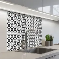 KitchenYeah Keuken achterwand 80x80 cm - Spatscherm zelfklevend Geometrie - Lijn - Abstract - Patroon - Muurbeschermer - Spatwand fornuis