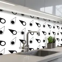 KitchenYeah Keuken achterwand 250x80 cm - Spatscherm zelfklevend Kompas - Patronen - Reizen - Muurbeschermer - Spatwand fornuis