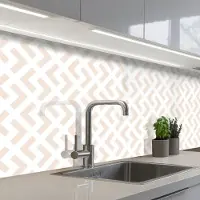 KitchenYeah Keuken achterwand 150x80 cm - Spatscherm zelfklevend Abstract - Patronen - Design - Lijn - Muurbeschermer - Spatwand fornuis