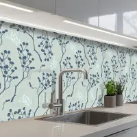 KitchenYeah Keuken achterwand 300x60 cm - Spatscherm zelfklevend Patronen - Tuin - Takken - Muurbeschermer - Spatwand fornuis