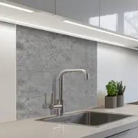 KitchenYeah Keuken achterwand 80x80 cm - Spatscherm zelfklevend Beton - Industrieel - Patronen - Muurbeschermer - Spatwand fornuis