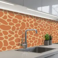 KitchenYeah Keuken achterwand 150x80 cm - Spatscherm zelfklevend Giraffe - Afrika - Design - Muurbeschermer - Spatwand fornuis