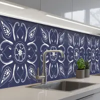 KitchenYeah Keuken achterwand 350x60 cm - Spatscherm zelfklevend Design - Mandala - Bohemian - Muurbeschermer - Spatwand fornuis
