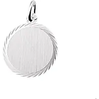 The Jewelry Collection Zilveren Graveerhanger gediamanteerd 1005923