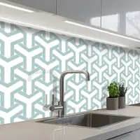 KitchenYeah Keuken achterwand 300x60 cm - Spatscherm zelfklevend Design - Lijn - Patroon - Muurbeschermer - Spatwand fornuis