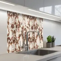 KitchenYeah Keuken achterwand 80x80 cm - Spatscherm zelfklevend Roest - Bruin - Vlekken - Metaal - Muurbeschermer - Spatwand fornuis