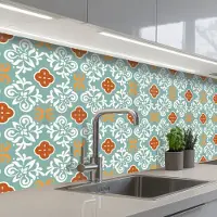 KitchenYeah Keuken achterwand 250x80 cm - Spatscherm zelfklevend Patronen - Bloemen - Abstract - Muurbeschermer - Spatwand fornuis