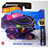 Hot Wheels MONSTER HIGH GHOUL MOBILE 3/250 BLACK PURPER1:64 HW SCREEN TIME 1/10 SHORT CARD 2025