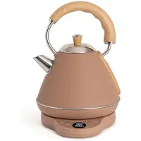 Create - Elektrische waterkoker 1 L met temperatuurregeling - Mokka - KETTLE RETRO PRO