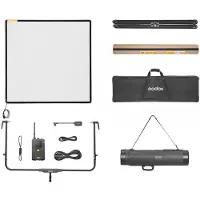 Godox AD33 K2 Electric Adjustable Diffusion Panel (100×100cm,CRMX&Bluetooth Control) with Carry Bag