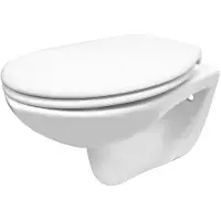 Mueller Pluto 2.0 randloos toiletpot met zitting wit glans