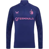 Castore Feyenoord Trainingstrui 1/4-Zip 2025-2026 Donkerblauw Roze