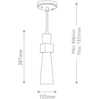 Elstead Lighting LED Hanglamp Kristy | 1X E27 Max 40W | Distressed Gold