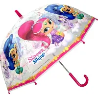 Perletti Transparante koepel paraplu Shimmer & Shine