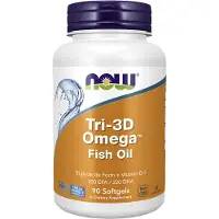 Now Tri-3D Omega visolie (90 Softgels) - vetzuren, omega-&-visolie - omega-&-visolie