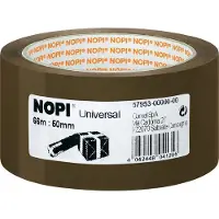 NOPI Universele verpakkingstape 4040, L 66 m x B 50 mm, bruin, 6 rollen