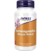 Now Ashwagandha Stress Relief (60 Capsules) - kruiden-en-planten, ashwagandha - ashwagandha - ashwagandha
