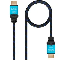Nanocable HDMI-Kabel TooQ 10.15.37 V2.0 Zwart Blauw 0.5 m