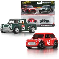 Hot Wheels Premium Car Culture Set van 2 - Morris Mini en '67 Austin mini pickup