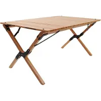 Human Comfort Campingroltafel Tuin Klaptafel - Opvouwbare lamellentafel groot hout 90x60
