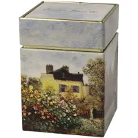 Goebel - Claude Monet | Theedoos Het Kunstenaarshuis | Metaal - 11cm - bewaardoos - 4 stuks