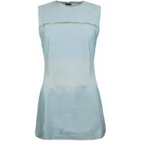 Nike Stretch Fit Crew Neck Mouwloos Lichtblauw Dames Jurk 240930 400