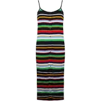 Vans Off The Wall Mouwloze Gestreepte Multicoloured Midi Dress VN0005HW448