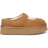 EVER AU Australië Dames Geplumeerde Enkelsandalen met Platform