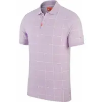 Nike Dri-Fit paars geruit poloshirt