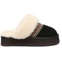 EVER AU Australië Dames Crake Gebreide Platform Schapenvacht Slippers