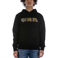 Diesel Sweatshirt 'Ginn' lichtblauw / donkergeel / appel / zwart