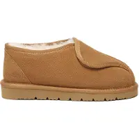 EVER AU Australië Heren Mosgroene Verstelbare Schapenleren Slippers