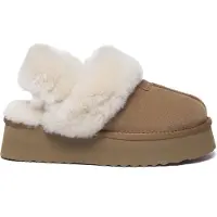 EVER AU Huisschoenen 'Fantail' bruin