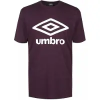 Umbro Groot Logo Heren Donker Paars T-Shirt