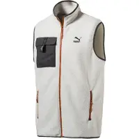 Puma XTG Trail Fleece Full Zip Heren Wit Zak Gilet 596728 64