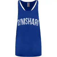 Gymshark Bold Stringer Heren Blauwe Tank Top