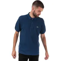 Lacoste Heren Klassiek Fit L.12.64 Marl Pique Poloshirt in Blauw
