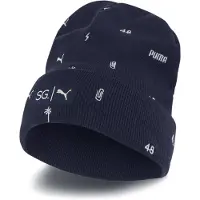 Puma x Selena Gomez Beanie All Over Print Logo Hoed Navy 022359 01