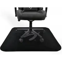 AROZZI Zona Square Vloerbeschermer voor Bureaustoel - Anti-slip - 116 x 116 cm - Zwart/Grijs