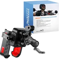 Phreeze PMH06 - Motor Telefoonhouder - Ook voor Scooter & Motorfiets - 100% Veilig - Spiegel - Sterk - Universeel