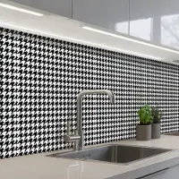 KitchenYeah Keuken achterwand 400x80 cm - Spatscherm zelfklevend Geometrie - Patronen - Abstract - Muurbeschermer - Spatwand fornuis
