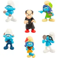 Giochi Preziosi Beeldjes - GIOCHI PREZIOSI - De Smurfen - Doos met 6 beeldjes van 5 cm waarvan 1 exclusieve Gargamel - Vanaf 3 jaar - PUF14