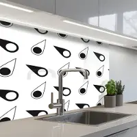 KitchenYeah Keuken achterwand 80x60 cm - Spatscherm zelfklevend Kompas - Patronen - Reizen - Muurbeschermer - Spatwand fornuis