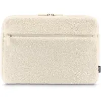 Hama Cozy laptopsleeve - 15,6inch geschikt tot 15,6 inch - Zachte teddy afwerking - Beige