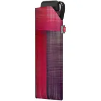 Doppler paraplu Carbonsteel Slim Mini Printed Pattern Noble Check Pink veelkleurig