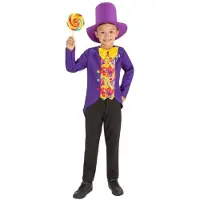 Smiffys Kinder Kostuum -Kids tm 12 jaar- Candy Man Paars